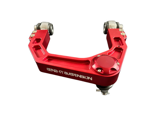 Send It Suspension Billet Upper Control Arms Red 2005-2023 Tacoma