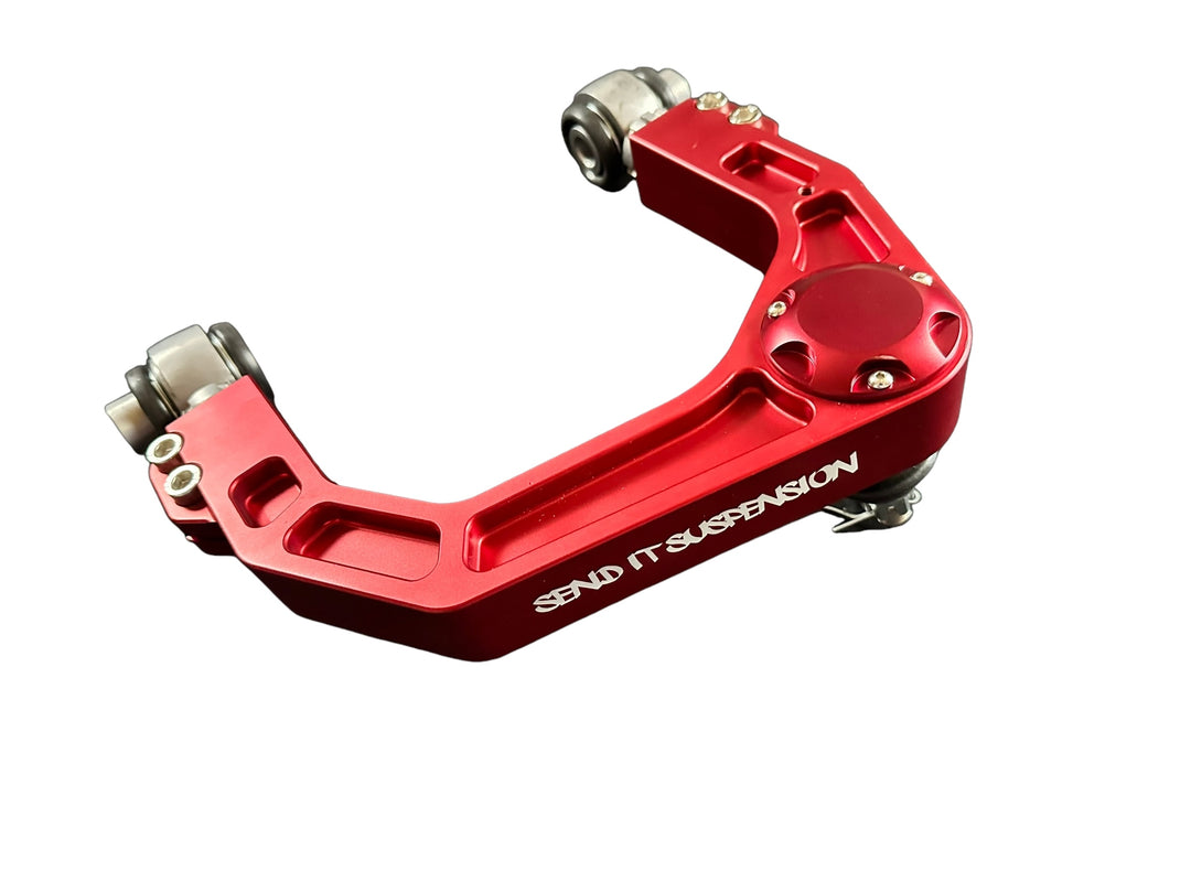 Send It Suspension Billet Upper Control Arms Red 2005-2023 Tacoma